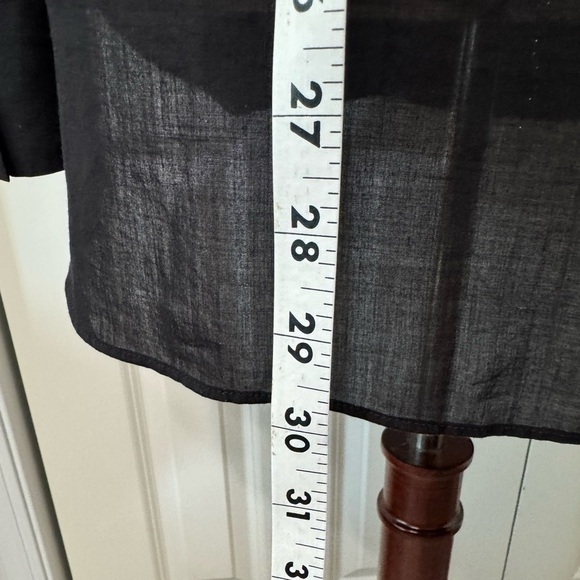 LOFT NWT Black Peasant Style Relaxed Long Sleeve Blouse. - Picture 8 of 9